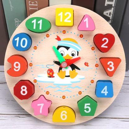 Montessori-Pinguin-Uhr