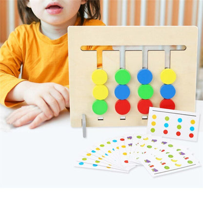 Montessori Rückseiten-Passspiel