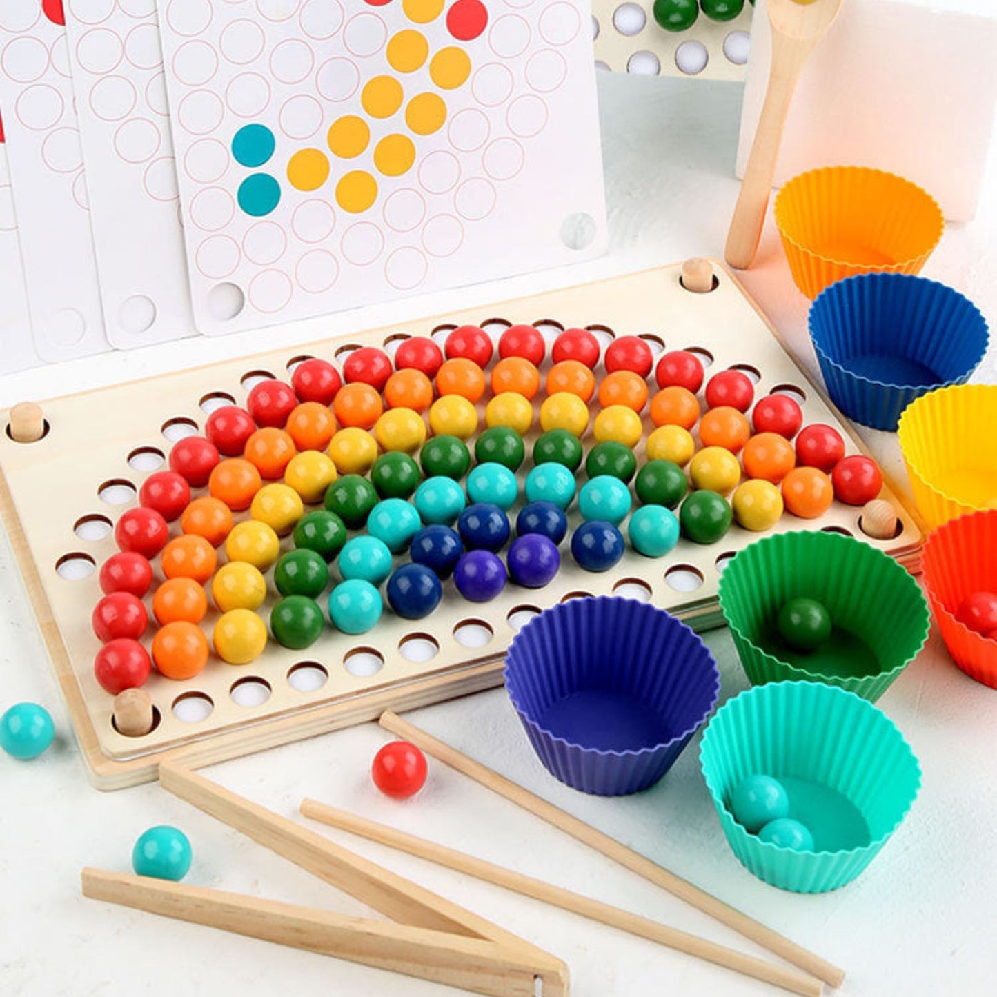 Regenbogenperlen Montessori