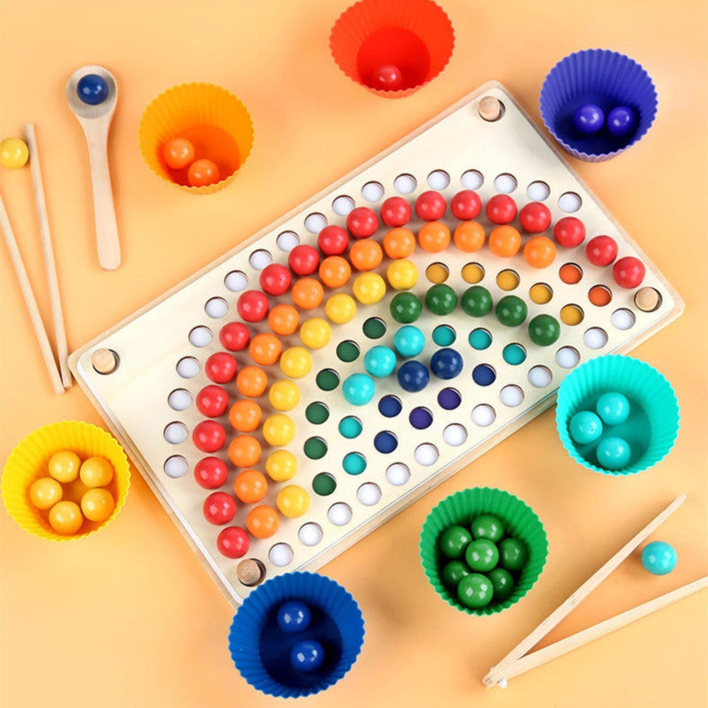 Regenbogenperlen Montessori