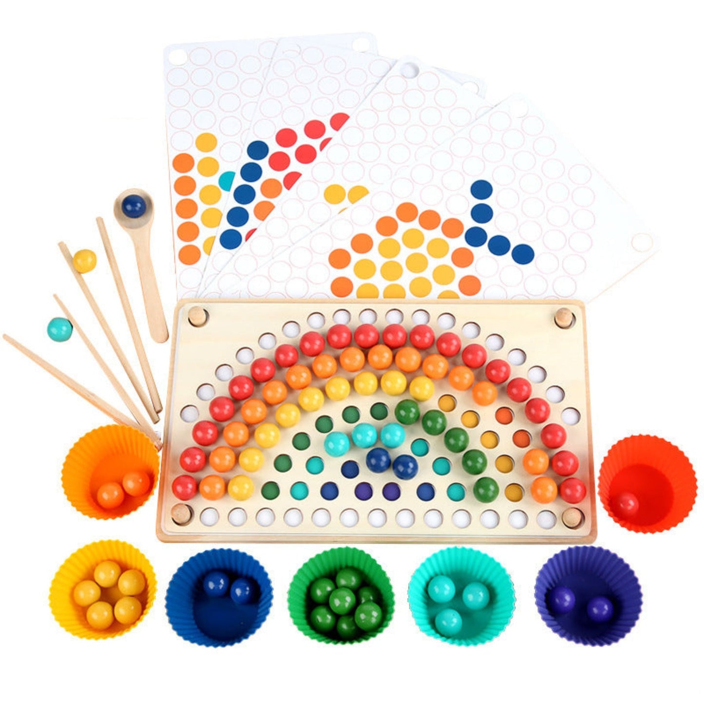 Regenbogenperlen Montessori