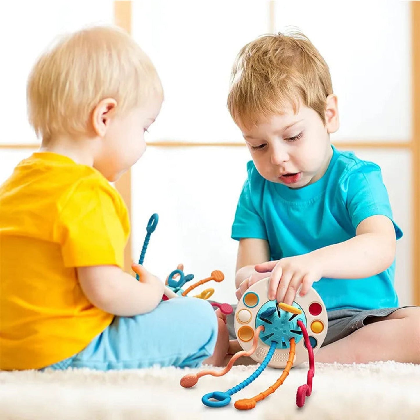 Montessori Ziehspielzeug aus Silikon